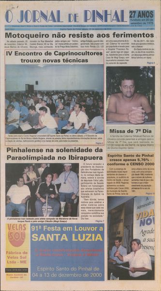 Capa de um dos jornais.