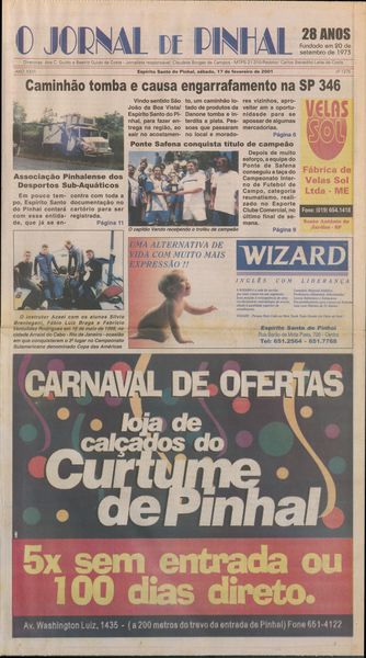 Capa de um dos jornais.