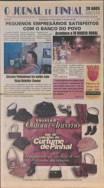 Capa de um dos jornais.