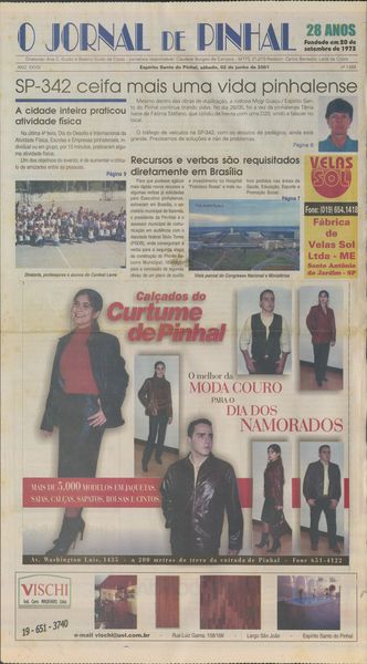 Capa de um dos jornais.