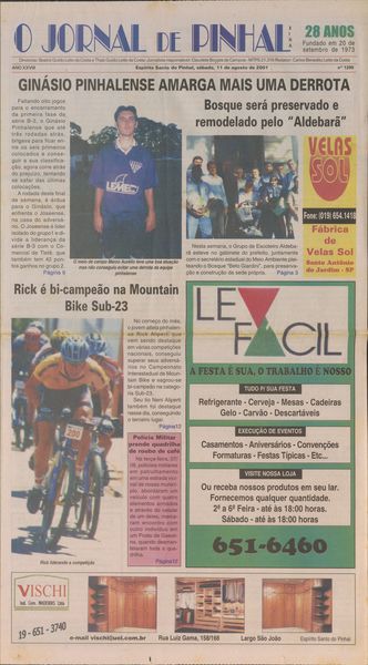 Capa de um dos jornais.