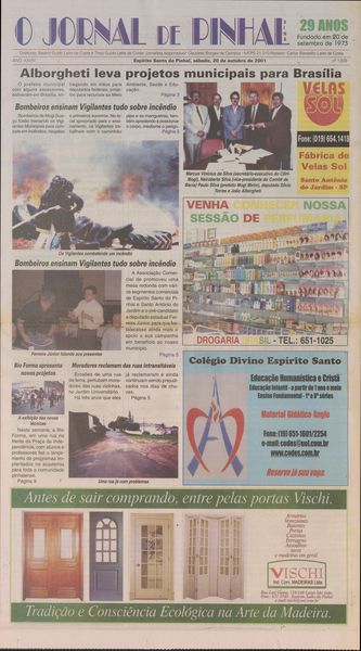 Capa de um dos jornais.