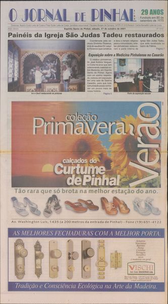 Capa de um dos jornais.