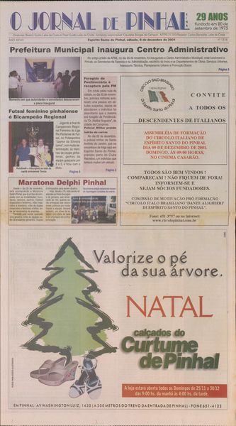Capa de um dos jornais.
