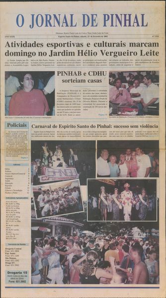 Capa de um dos jornais.