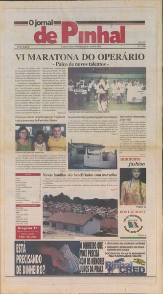 Capa de um dos jornais.