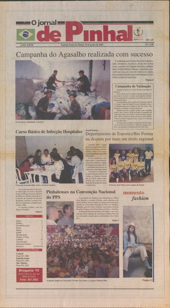 Capa de um dos jornais.