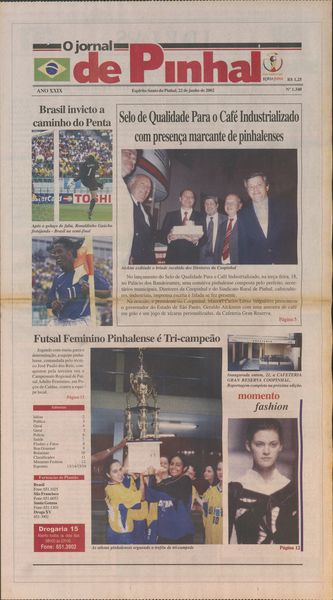 Capa de um dos jornais.
