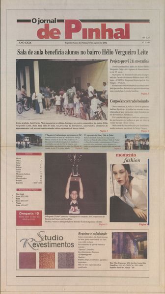 Capa de um dos jornais.