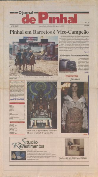 Capa de um dos jornais.