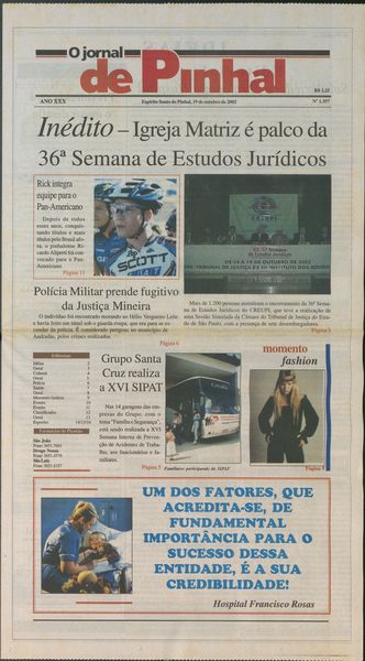 Capa de um dos jornais.