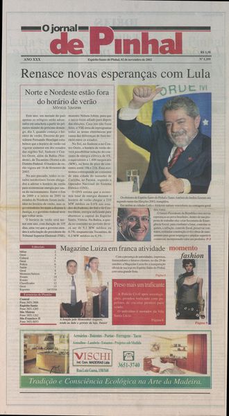 Capa de um dos jornais.