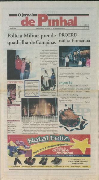 Capa de um dos jornais.