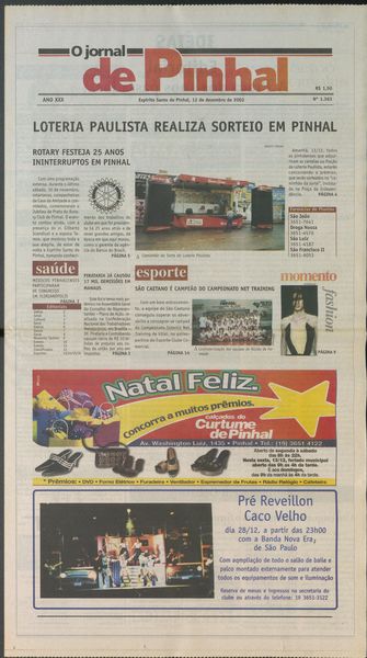 Capa de um dos jornais.