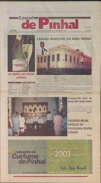 Capa de um dos jornais.