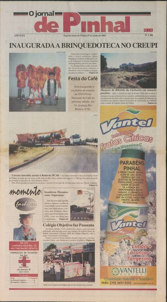 Capa de um dos jornais.