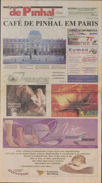 Capa de um dos jornais.
