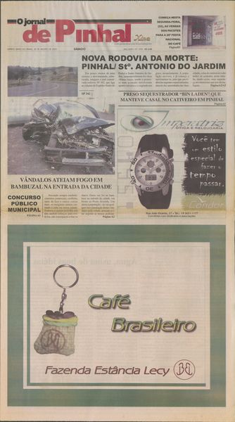 Capa de um dos jornais.