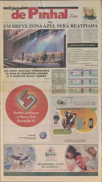 Capa de um dos jornais.