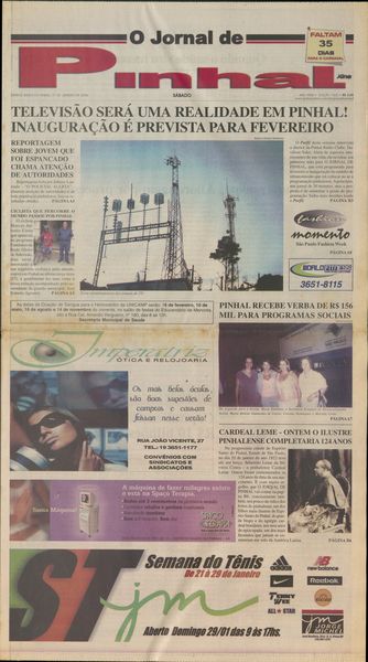 Capa de um dos jornais.
