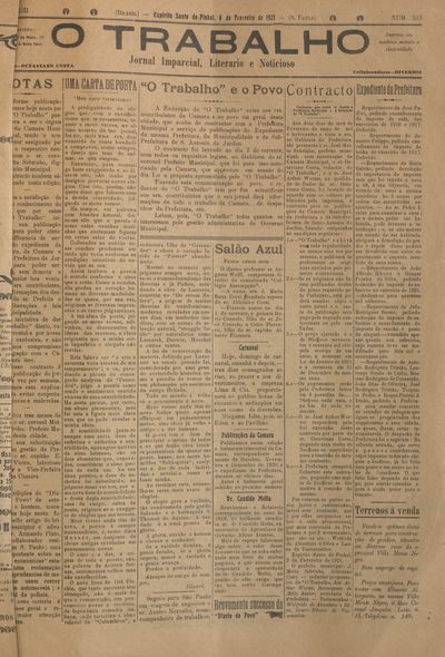 Capa de um dos jornais.