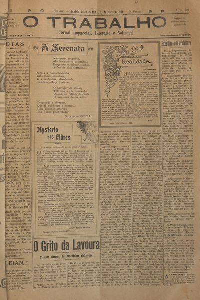 Capa de um dos jornais.