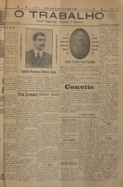 Capa de um dos jornais.