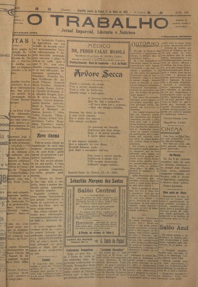 Capa de um dos jornais.