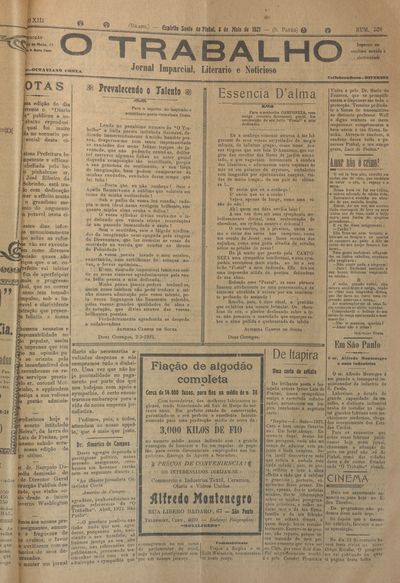 Capa de um dos jornais.