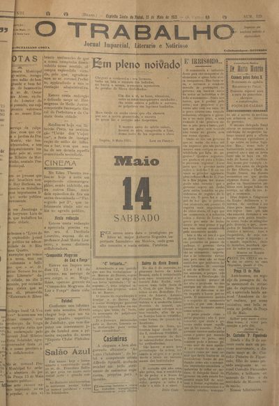 Capa de um dos jornais.