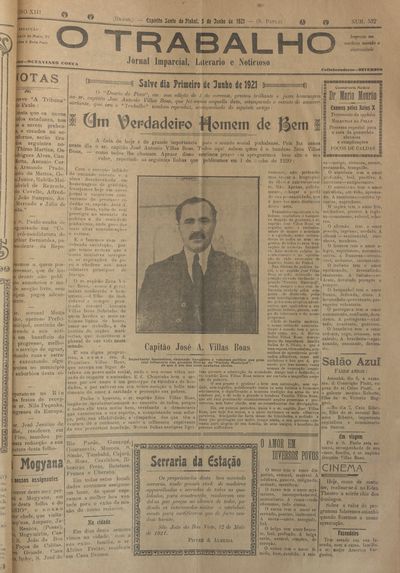 Capa de um dos jornais.