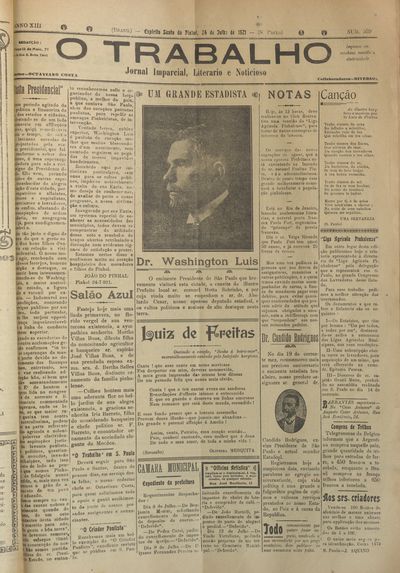 Capa de um dos jornais.
