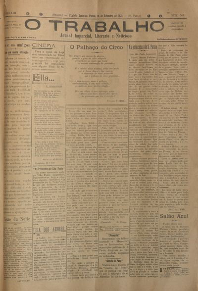 Capa de um dos jornais.