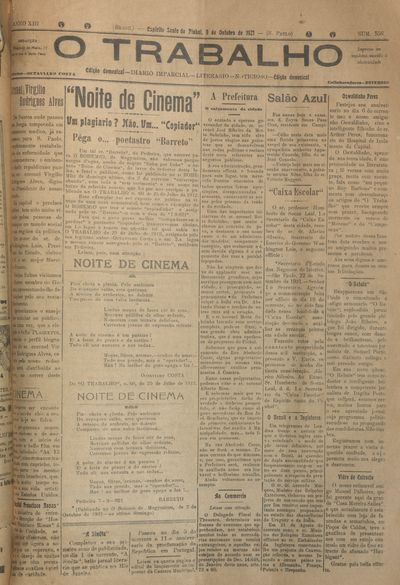 Capa de um dos jornais.