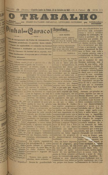 Capa de um dos jornais.