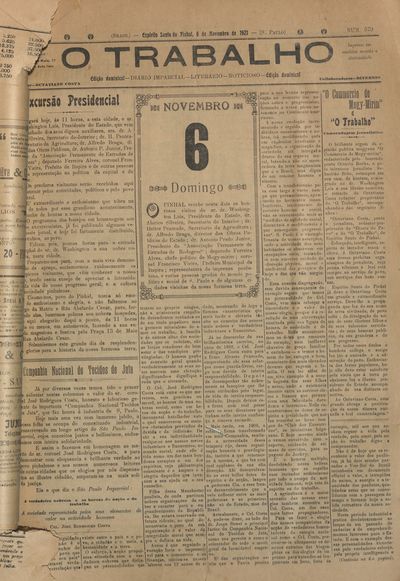 Capa de um dos jornais.