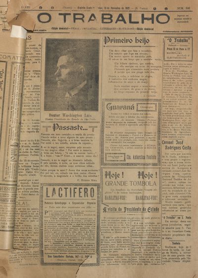 Capa de um dos jornais.