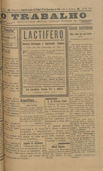 Capa de um dos jornais.