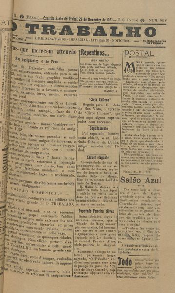 Capa de um dos jornais.