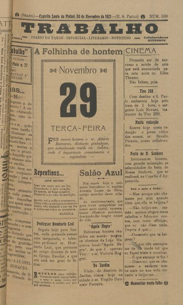 Capa de um dos jornais.