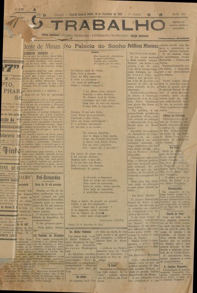 Capa de um dos jornais.