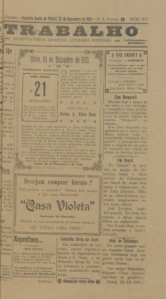 Capa de um dos jornais.