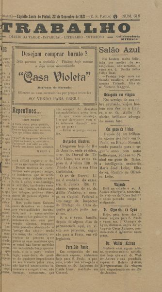 Capa de um dos jornais.