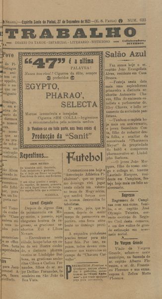 Capa de um dos jornais.