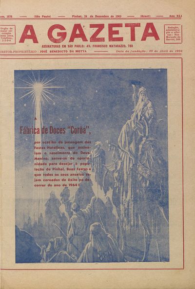 Capa de um dos jornais.