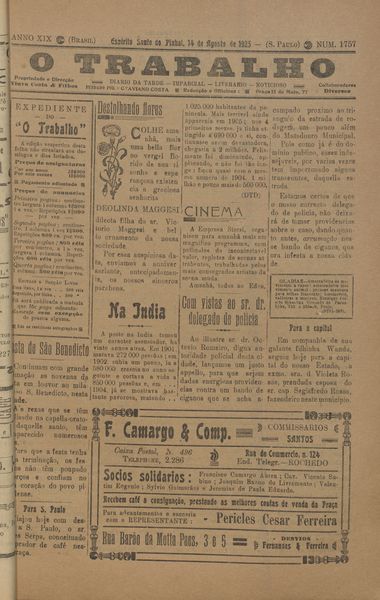 Capa de um dos jornais.