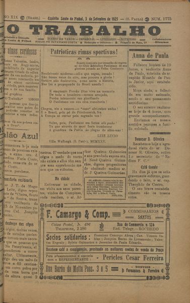 Capa de um dos jornais.