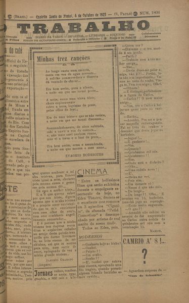 Capa de um dos jornais.