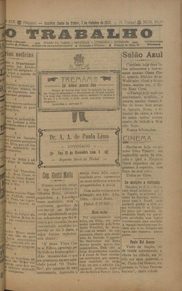 Capa de um dos jornais.