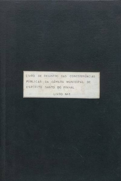 Capa de um dos livros da Câmara.